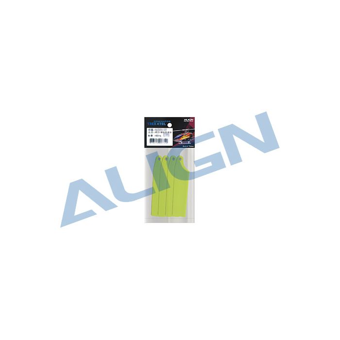 HQ0693B - Align 69mm 3K Tail Blades Fluorescence Yellow (4pcs) - Bild 2