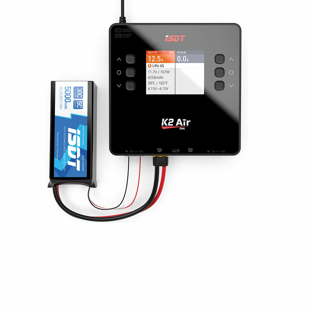 ISDT K2 Air Dual Channel Battery charger 200W AC / 1000W DC - Image 4