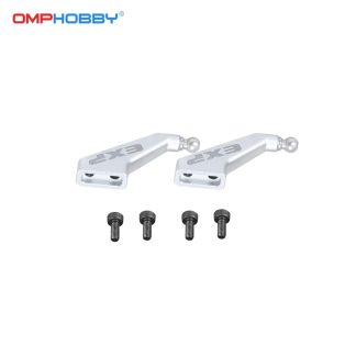 OSHM4128S OMP M4 EXP Main Rotor Grip Arm Set Silver