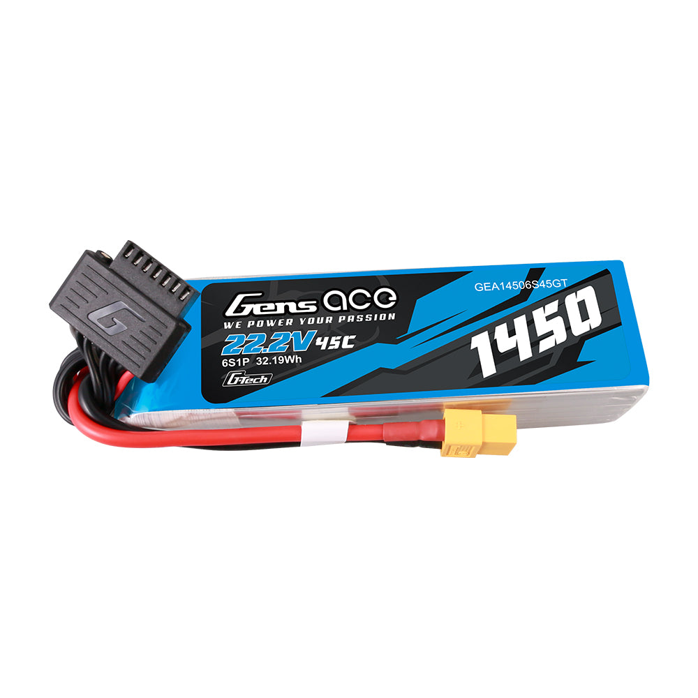 Gens Ace G-Tech 1450mAh 22.2V 45C 6S1P Lipo Battery XT60 - Bild 2