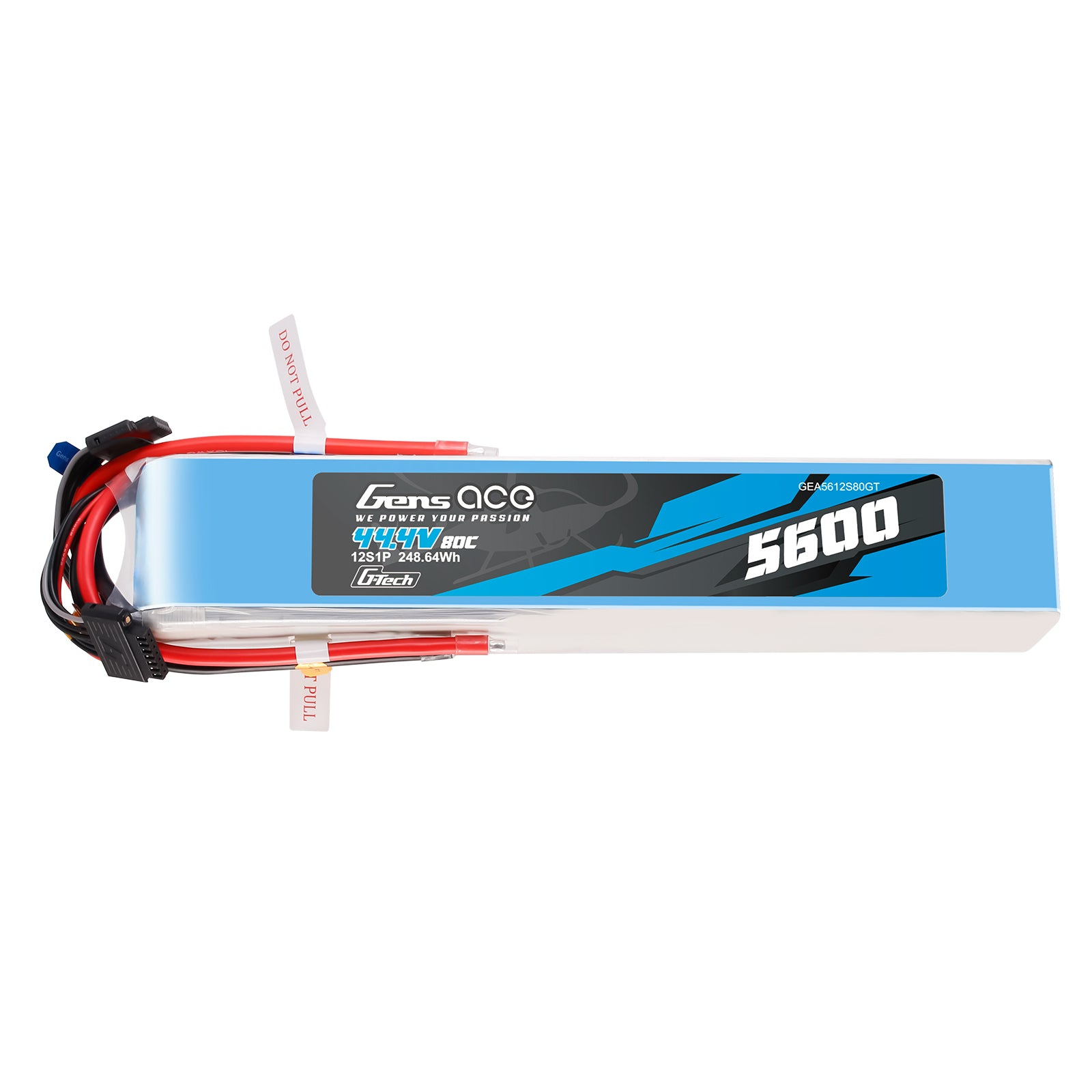 Gens ace G-Tech 5600mAh 44.4V 80C 12S1P Lipo Battery