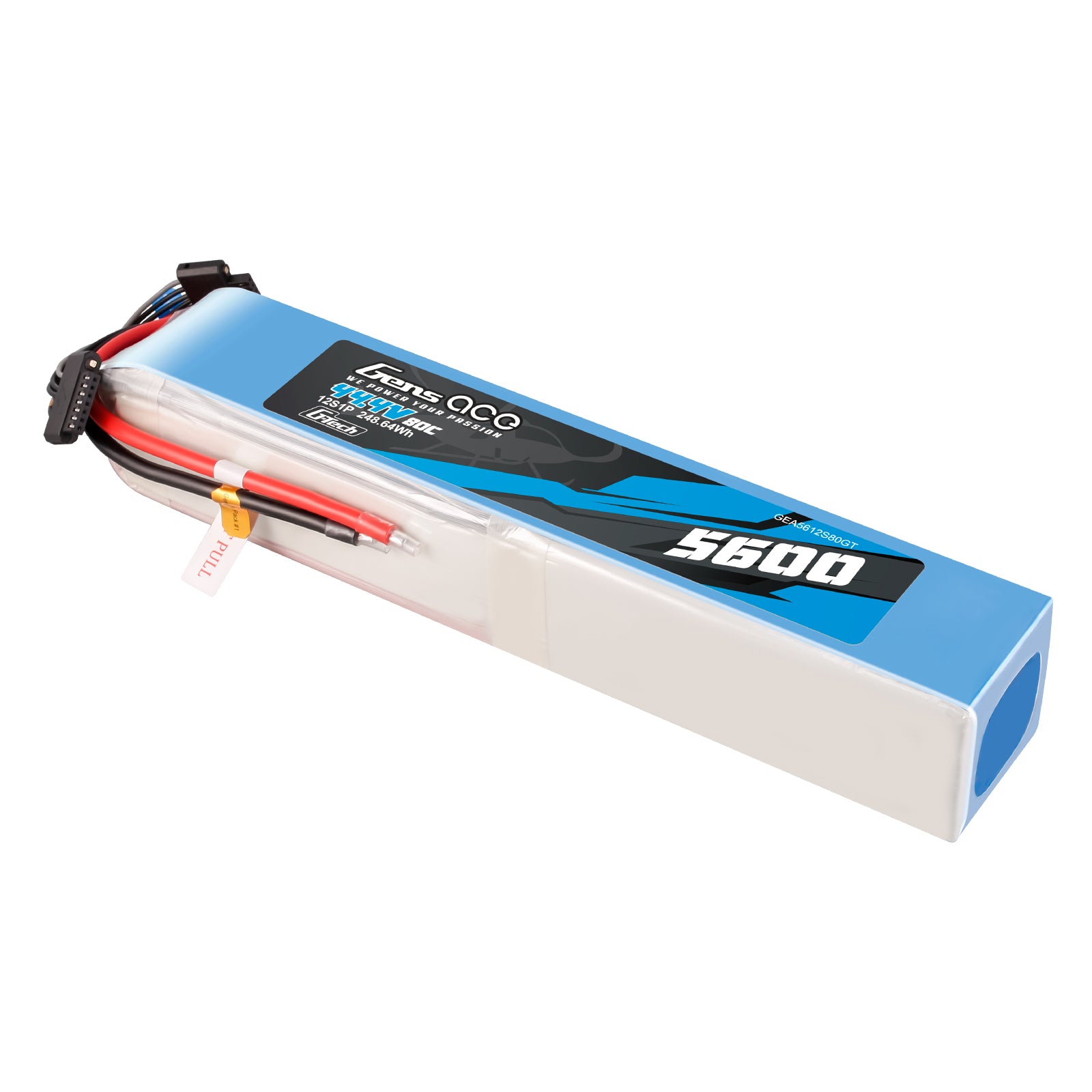 Gens ace G-Tech 5600mAh 44.4V 80C 12S1P Lipo Battery – Bild 2