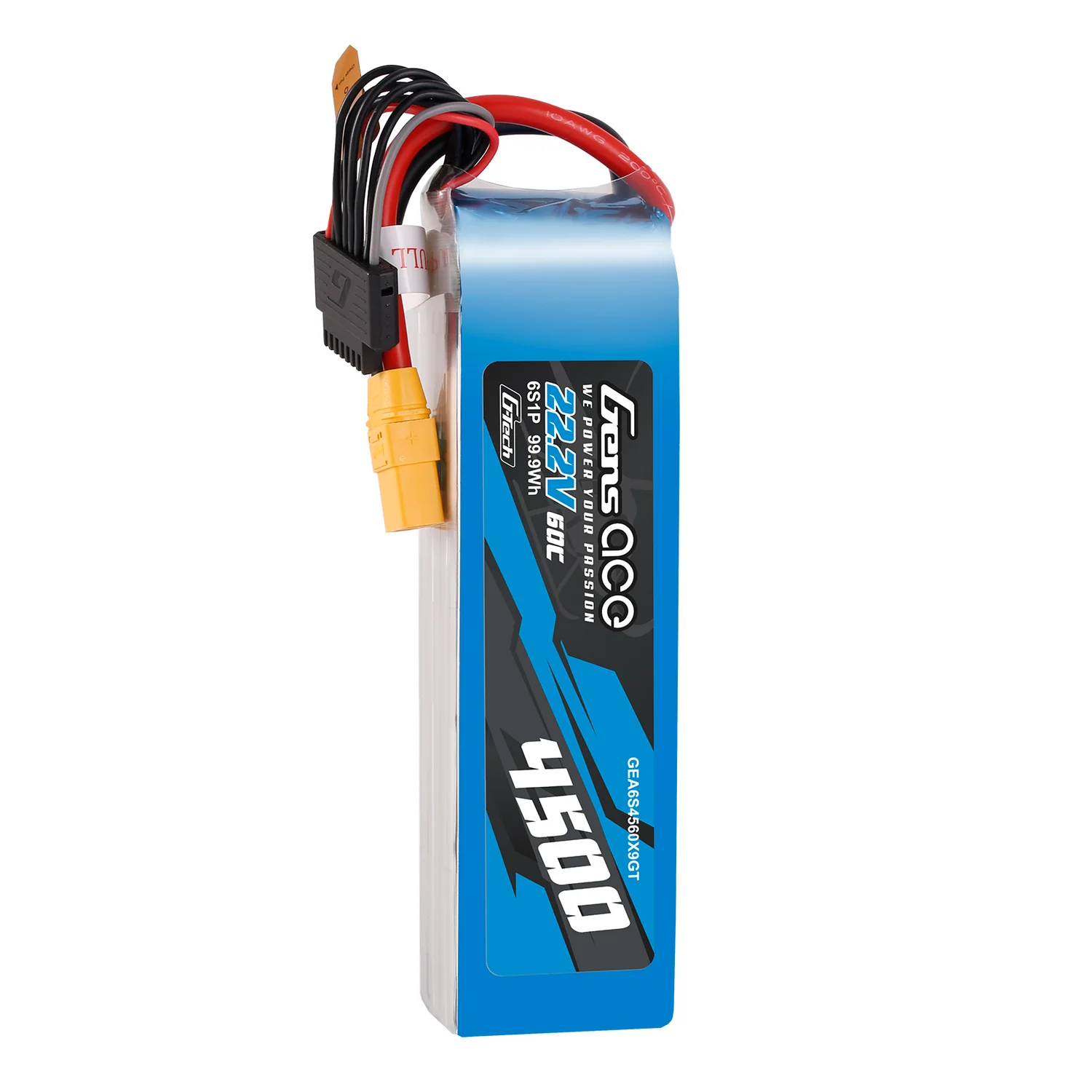 Gens ace G-Tech 4500mAh 22.2V 60C 6S1P Lipo Battery XT90 – Image 4