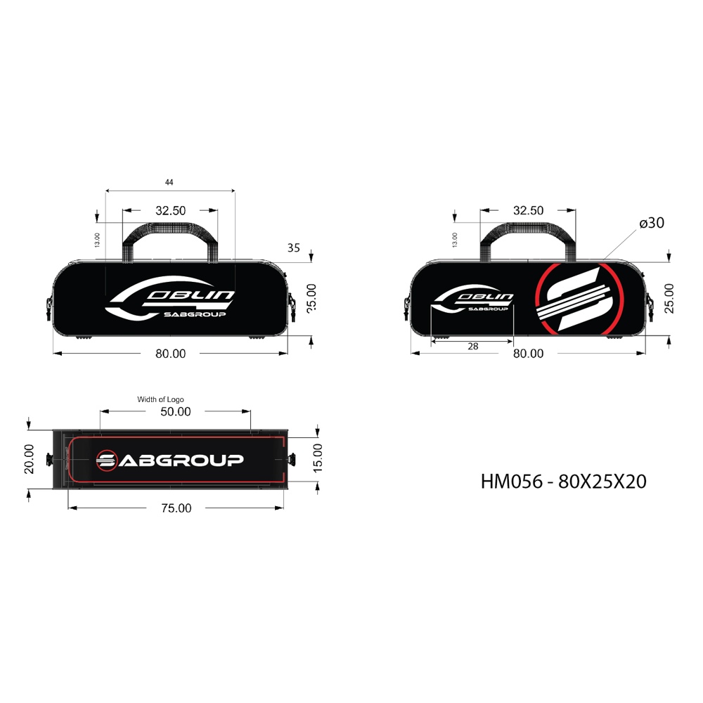 SAB HM056 SAB Goblin 380 / 420 Carry Bag - Red – Image 5