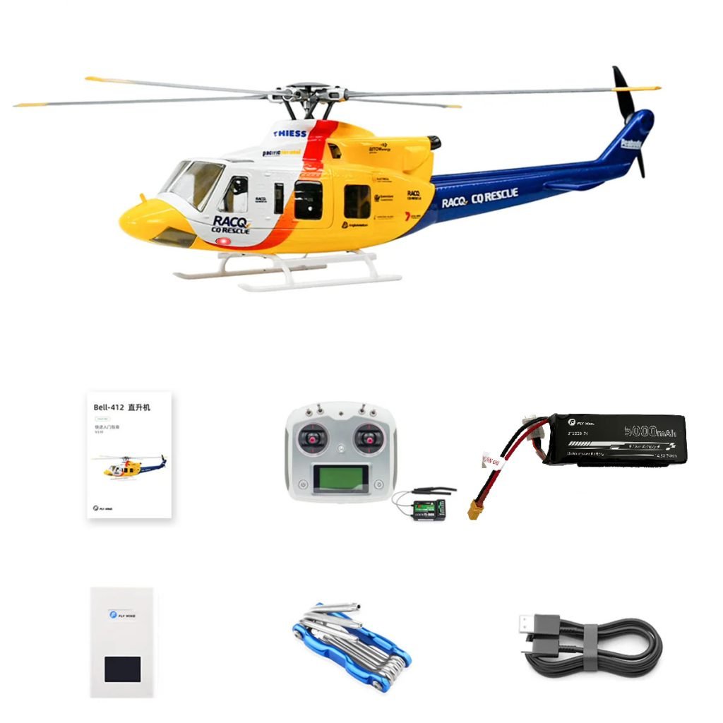 Flywing Bell-412 RTF RC Helicopter Contents
