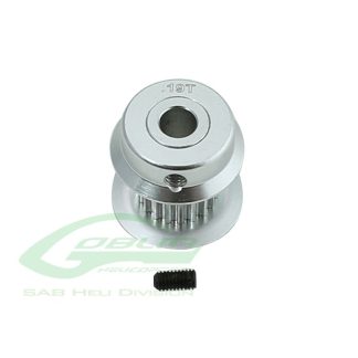 SAB H0501-19-S Aluminum Motor Pulley 19T – Goblin 380 / 420