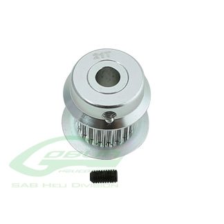 SAB H0501-21-S Aluminum Motor Pulley 21T - Goblin 380 / 420