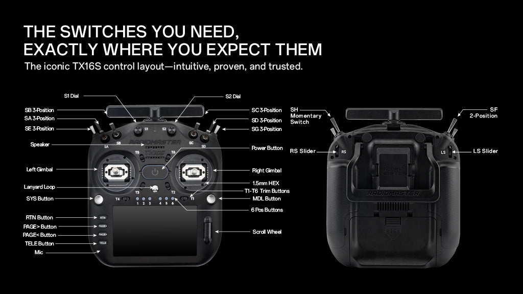 TX16S MK3 Radio Controller (ELRS / M2)