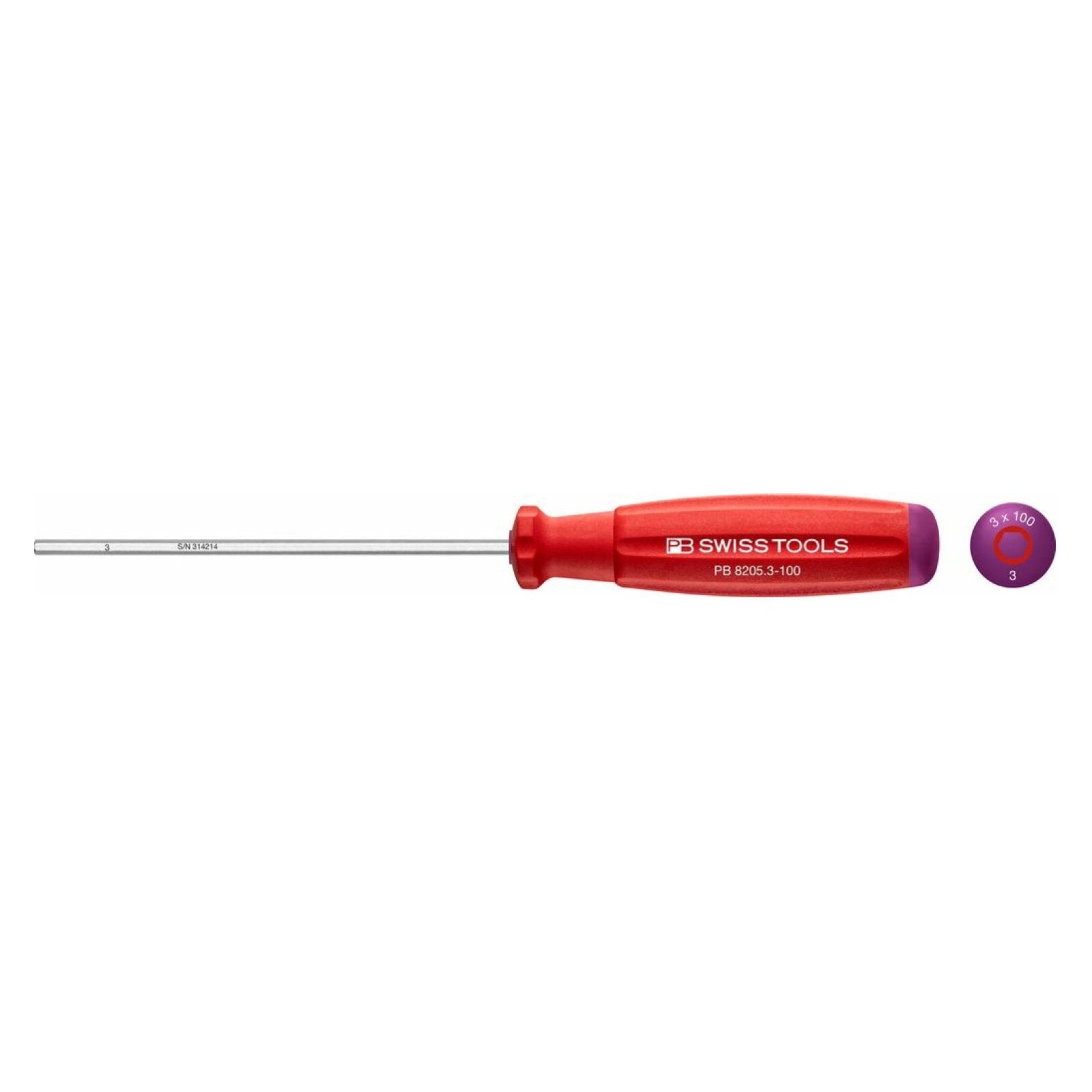 3.0 mm Hex driver PB Swiss Tools - PB 8205.3-100