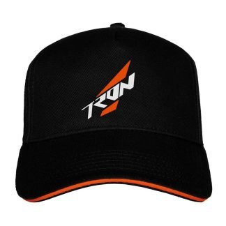 TRON Flexfit cap / XL - white logo 3D stitch TR200