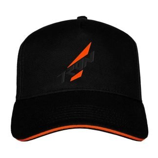 TRON Flexfit cap / XL - black logo 3D stitch TR201