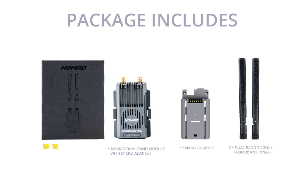 Nomad Dual 1-watt Gemini Xrossband ExpressLRS Module