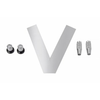 Mikado Stick/Knob-Set shiny chrome, M3 - 05376